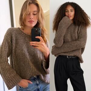 Cozy Brown Knit Sweater